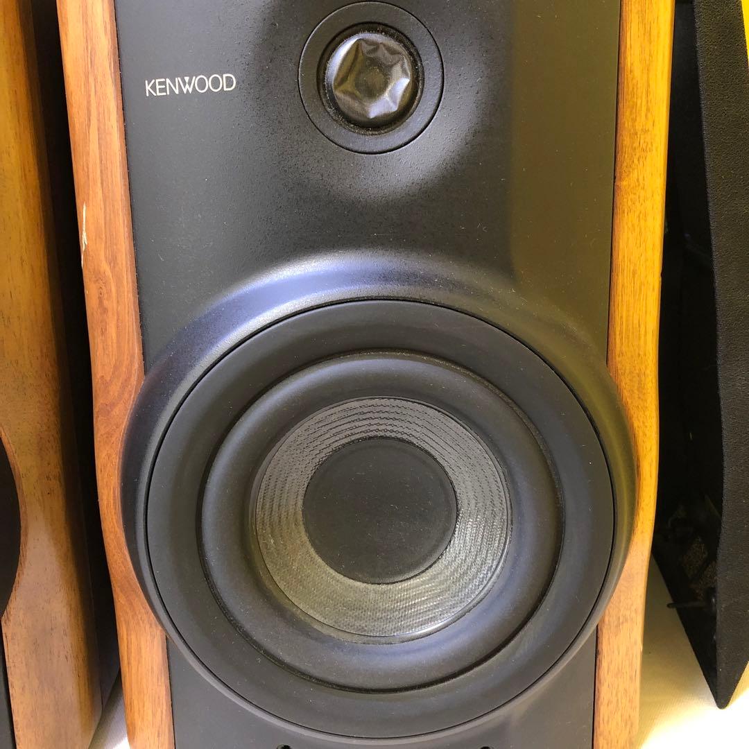お10●KENWOOD スピーカー ウッド仕上げ コンパクトLSF-777ペア