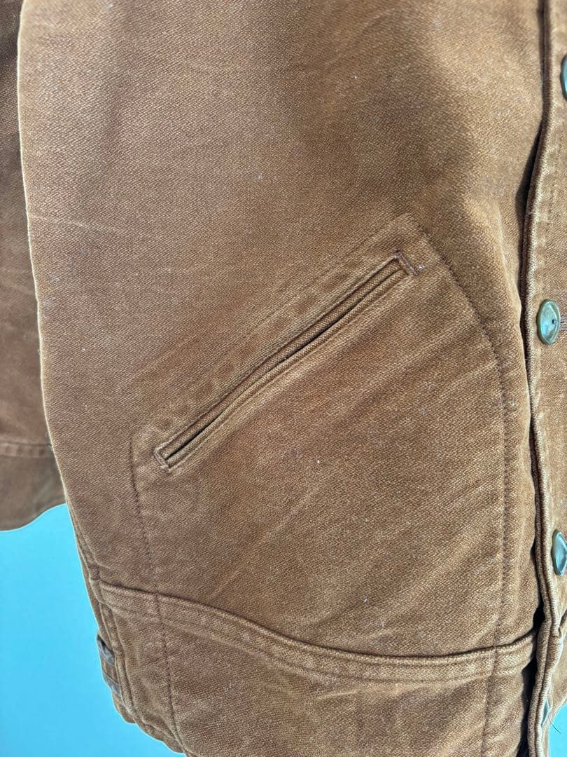 Tenderloinモールスキンブラウンジャケット