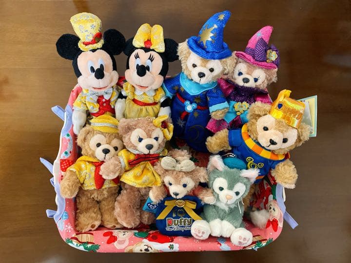 ディズニーぬいぐるみ　９体セット　ミッキー　ミニー　ダッフィー　シェリーメイ