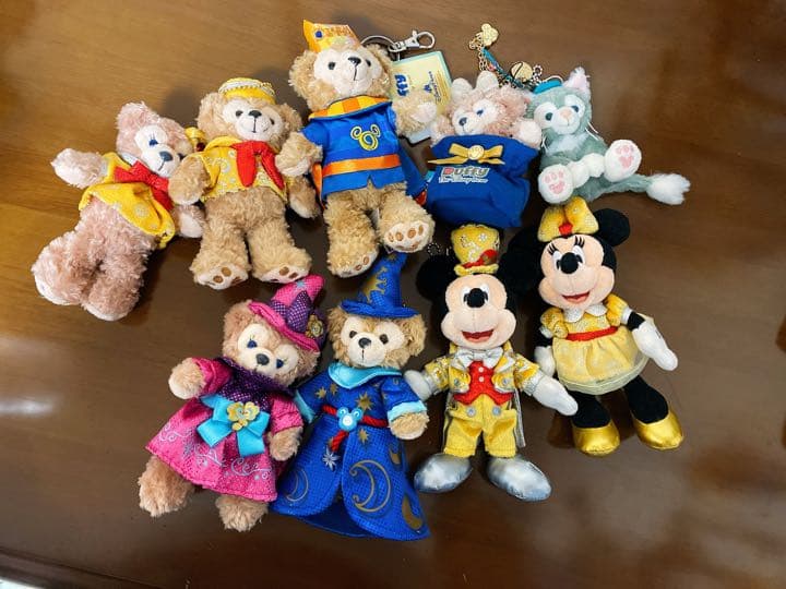 ディズニーぬいぐるみ　９体セット　ミッキー　ミニー　ダッフィー　シェリーメイ