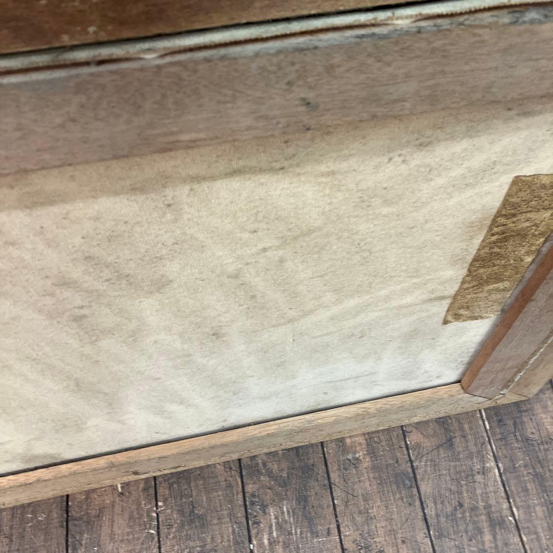 アンティーク 山水 紅葉 油彩画 油絵 風景画 金縁 絵画 オブジェ アート