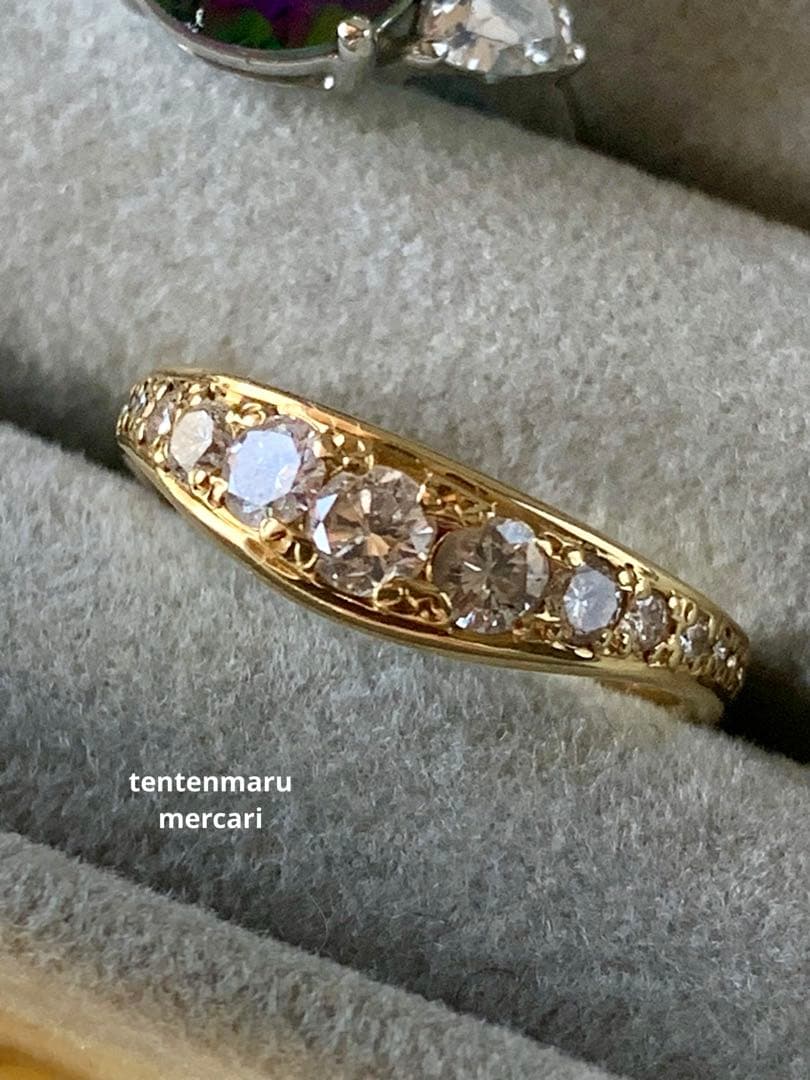 K18 ☆ ダイヤモンドエタニティリング ☆ オーダーメイド・10号・4.6g