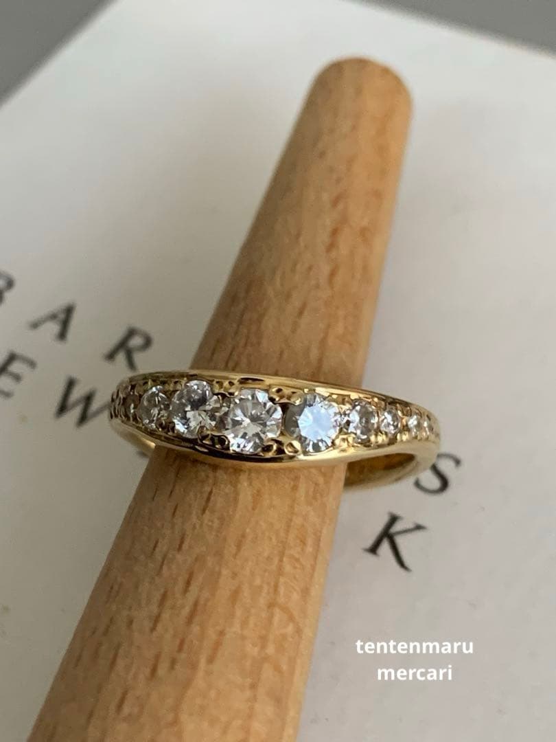 K18 ☆ ダイヤモンドエタニティリング ☆ オーダーメイド・10号・4.6g