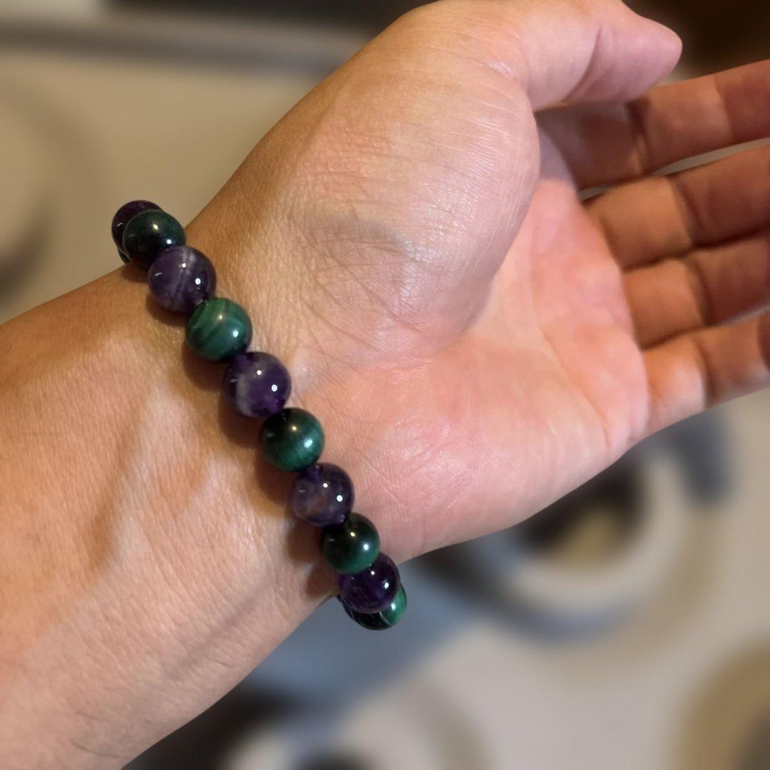 綺麗！アメジストたんとマラカイトたんだよ！これもズーンと来る！