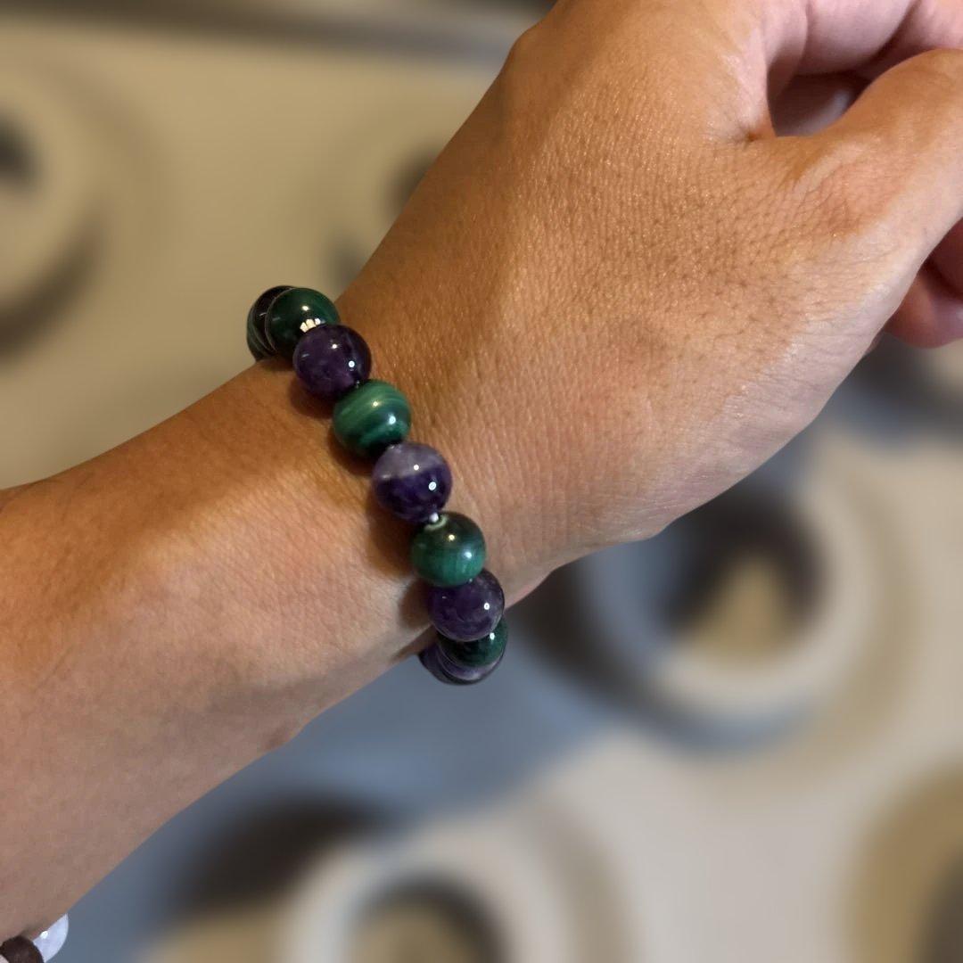 綺麗！アメジストたんとマラカイトたんだよ！これもズーンと来る！