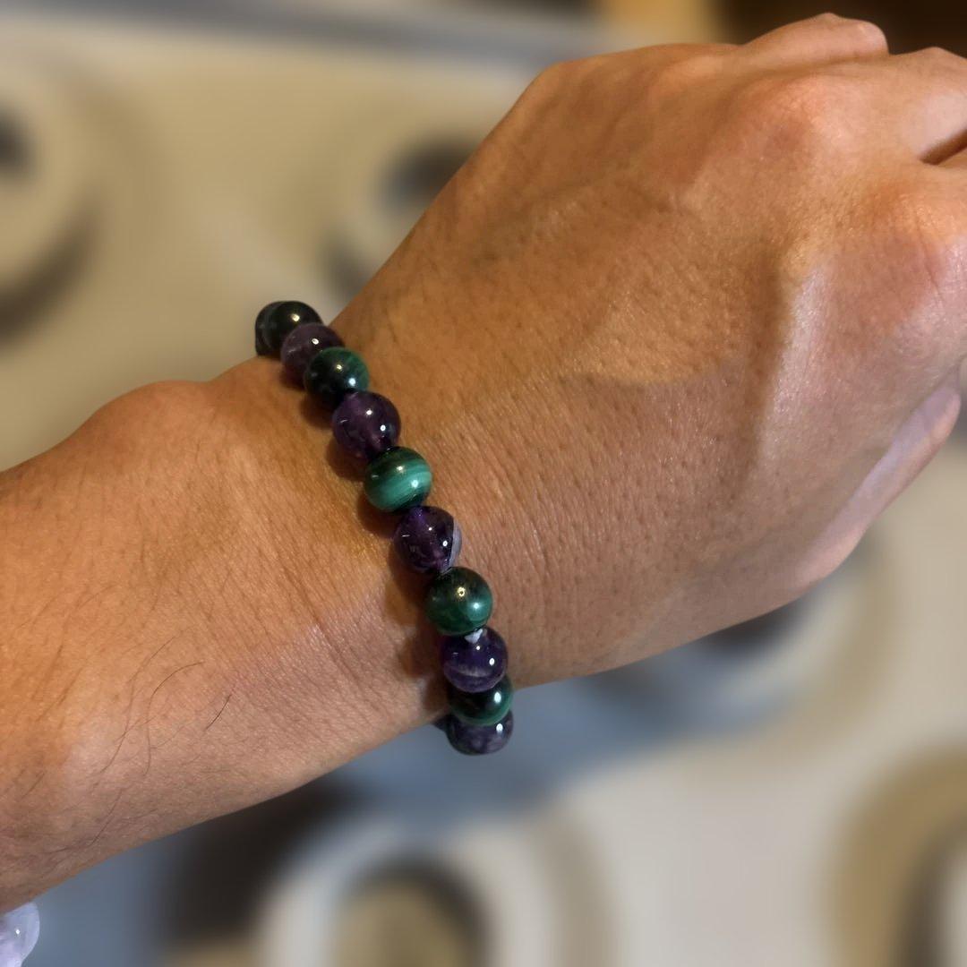 綺麗！アメジストたんとマラカイトたんだよ！これもズーンと来る！