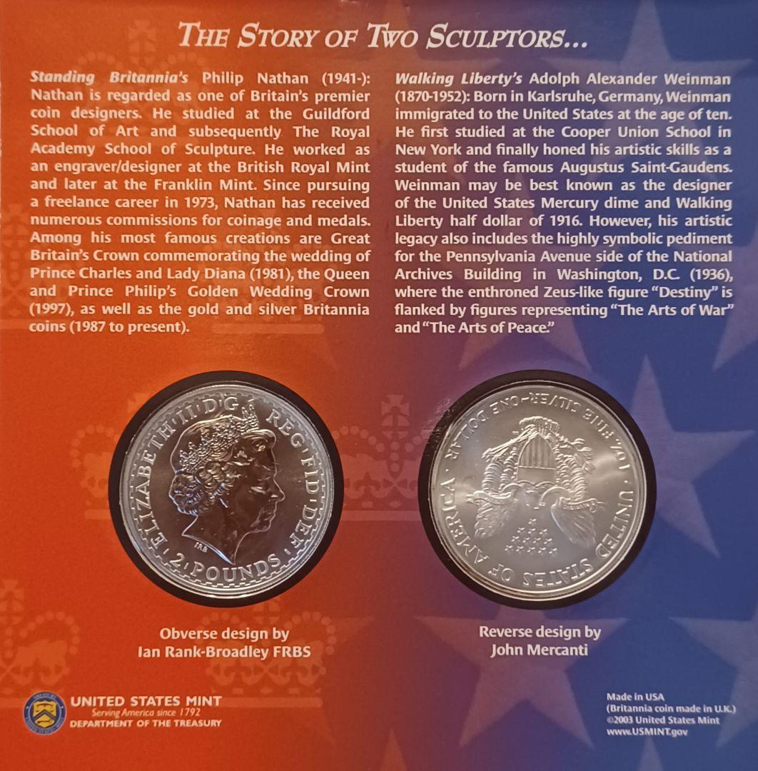 Legacies Of Freedom イーグル銀貨とブリタニア銀貨