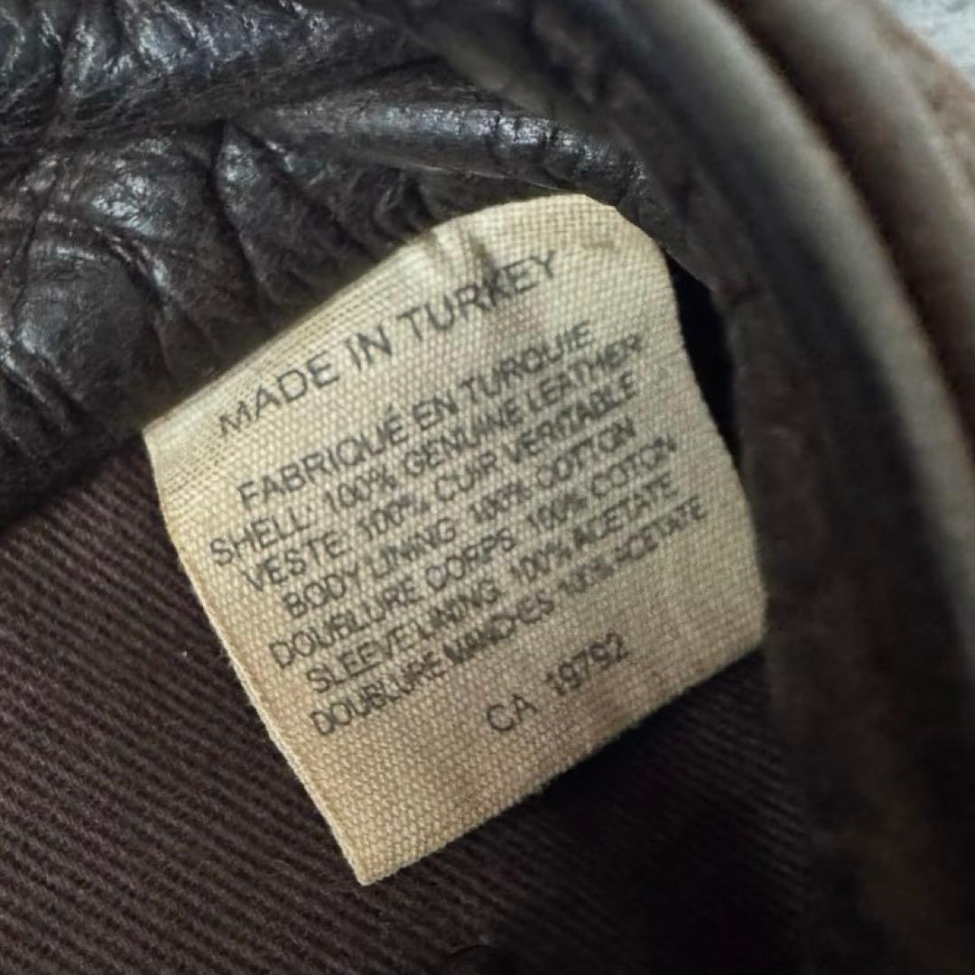 Timberland ブラウンレザージャケット S/P vintage 本革