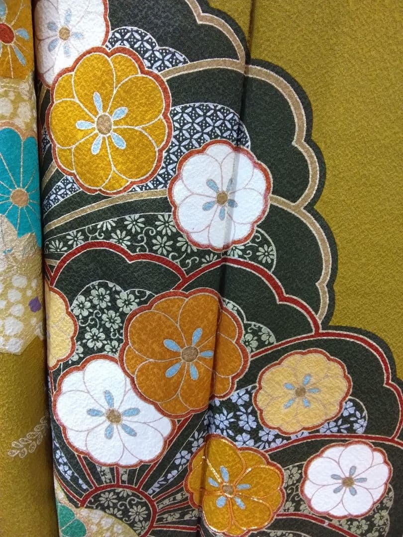 超お得】振袖フルセット、正絹、重ね衿帯揚げ帯締め、西陣袋帯、ガード加工