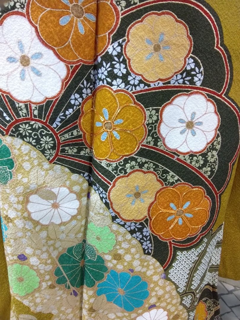 超お得】振袖フルセット、正絹、重ね衿帯揚げ帯締め、西陣袋帯、ガード加工