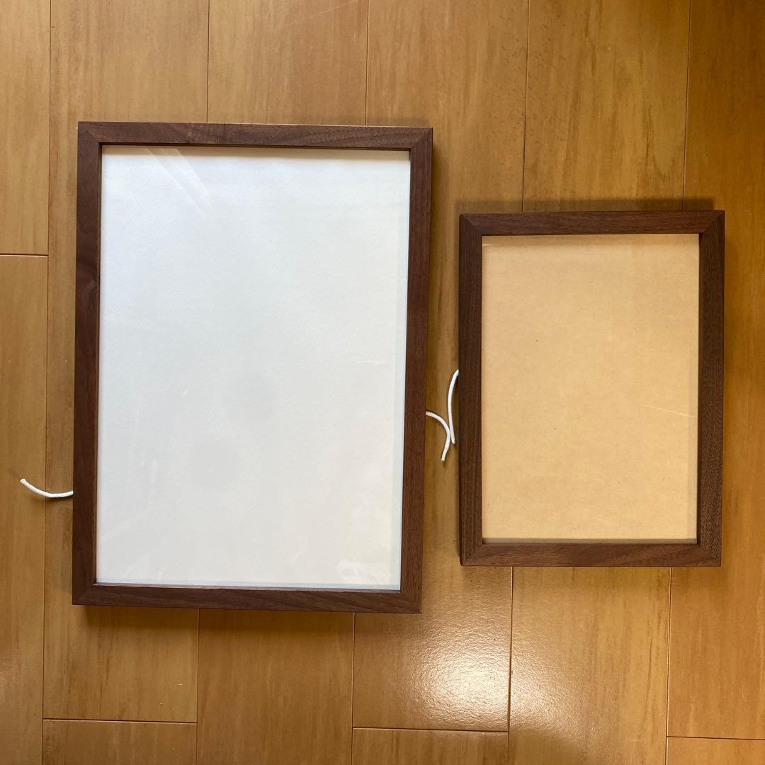 cosine ポスターフレーム　ウォールナットA3 A4サイズセット