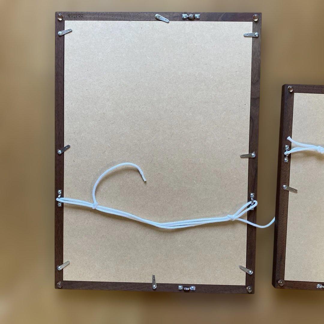 cosine ポスターフレーム　ウォールナットA3 A4サイズセット