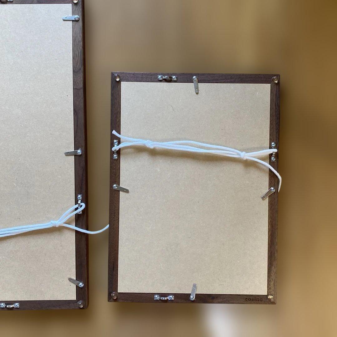 cosine ポスターフレーム　ウォールナットA3 A4サイズセット