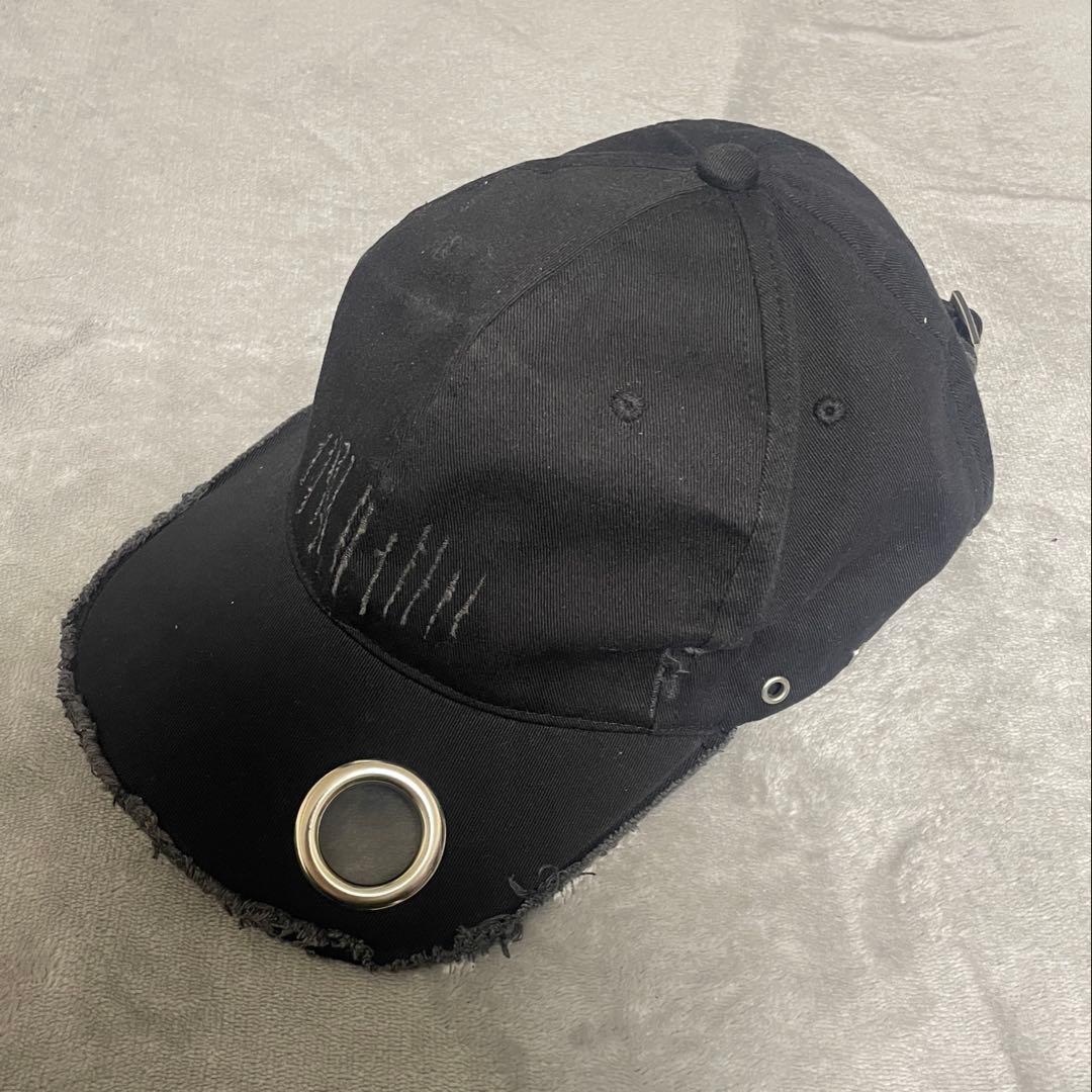 GRANCY Eyelet Design Damage Cap ブラック