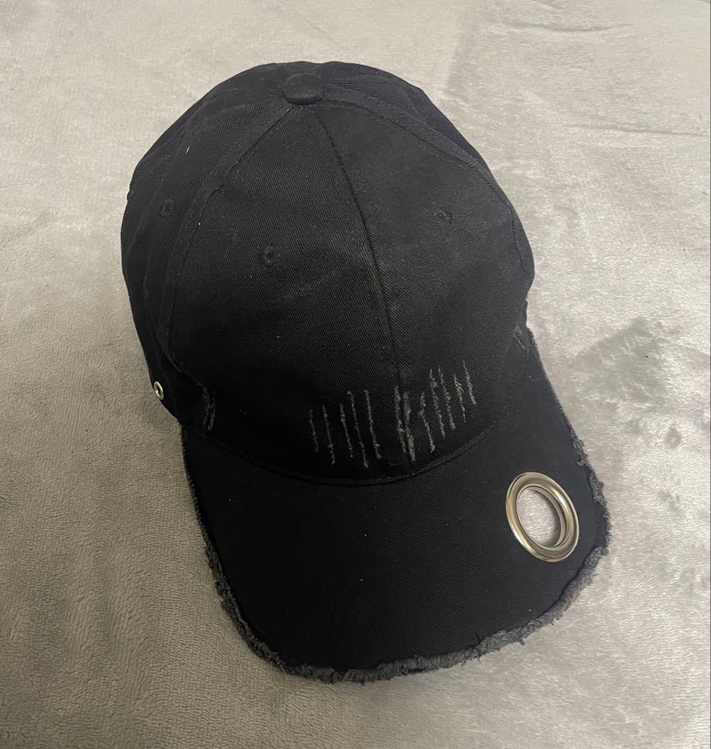 GRANCY Eyelet Design Damage Cap ブラック