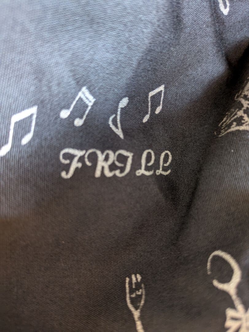 h.naoto frill 黒 ひざ丈スカート レース付き