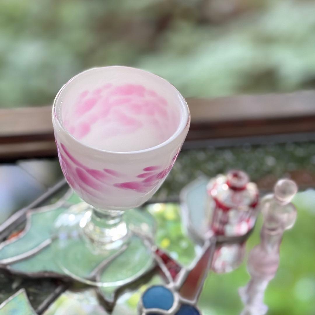 2165様感謝‼️氷コップ‼️かき氷召し上がれ‼️うす紅❌乳白　氷コップ 1客