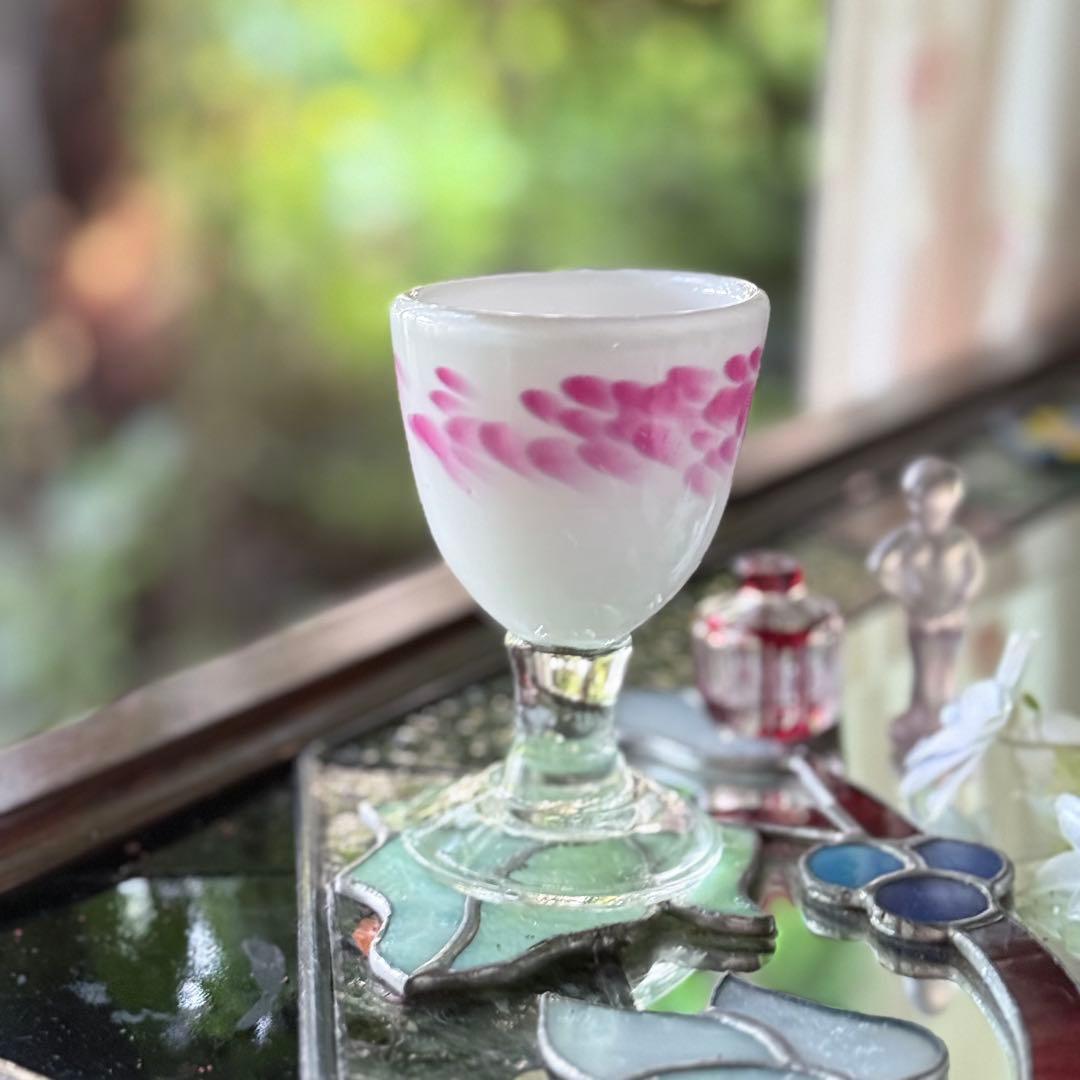 2165様感謝‼️氷コップ‼️かき氷召し上がれ‼️うす紅❌乳白　氷コップ 1客