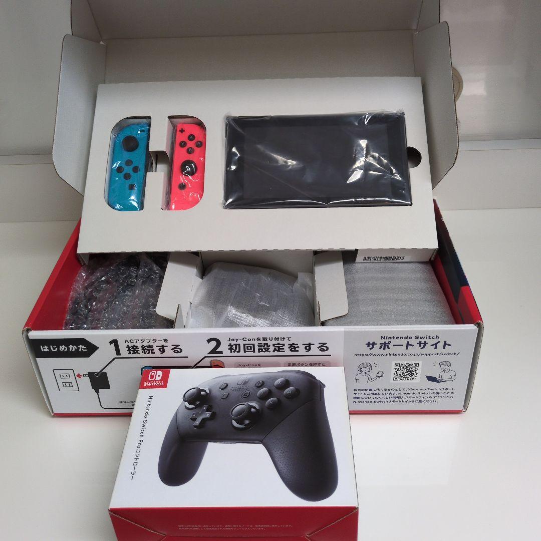 Nintendo Switch 本体、プロコン、箱付き