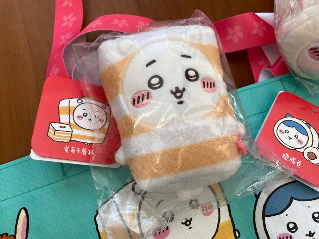 【香港限定】ちいかわ 飲茶シリーズ マスコット全8種セット｜エコバッグおまけ付き