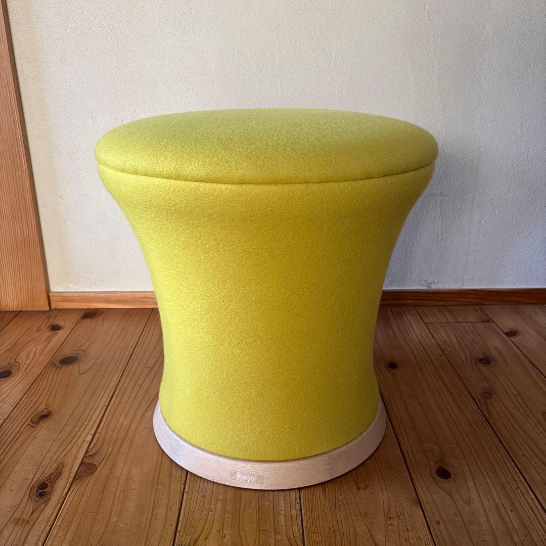 マルニ木工　maruni イエロー 円形スツール