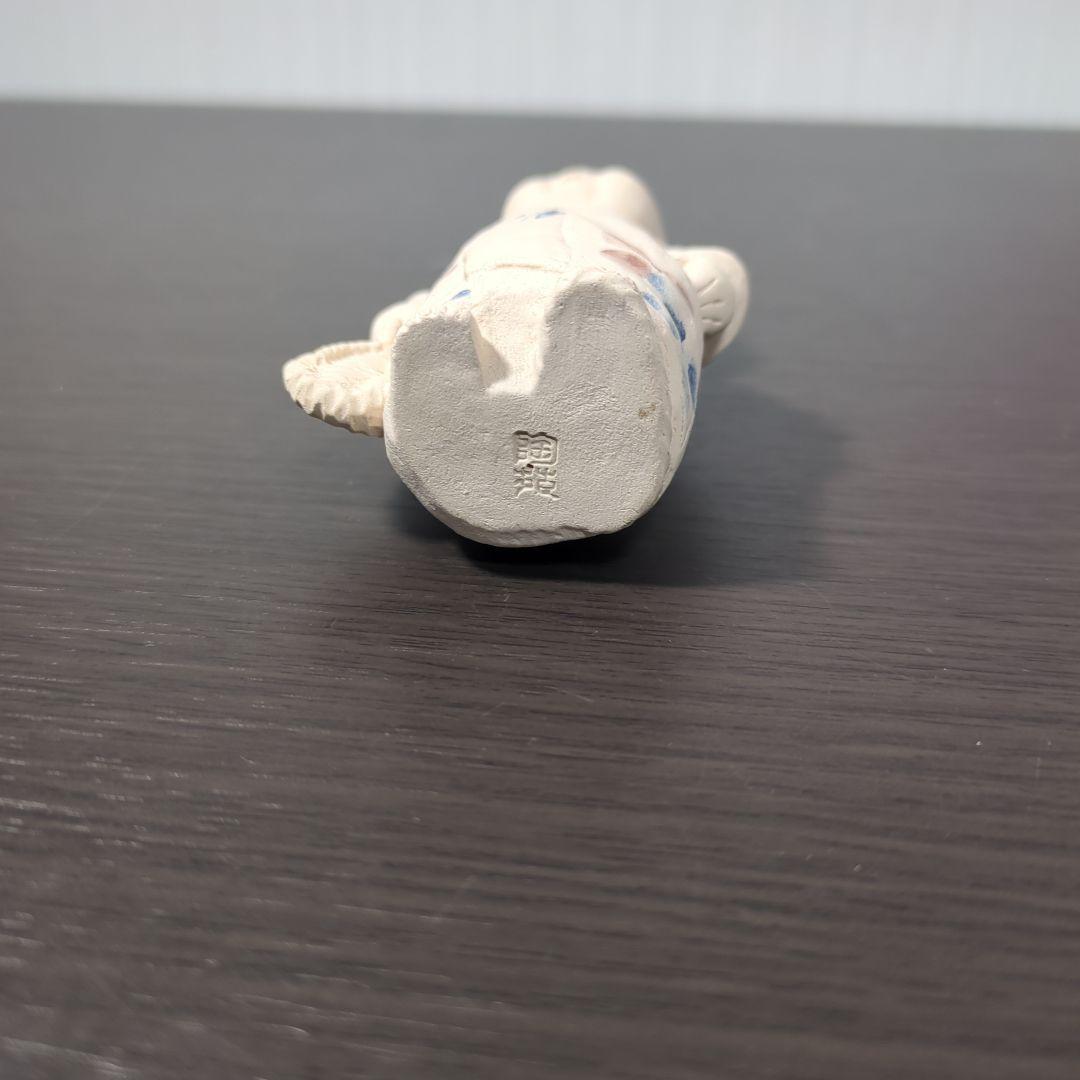 陶器製 子供像 伝統的和服