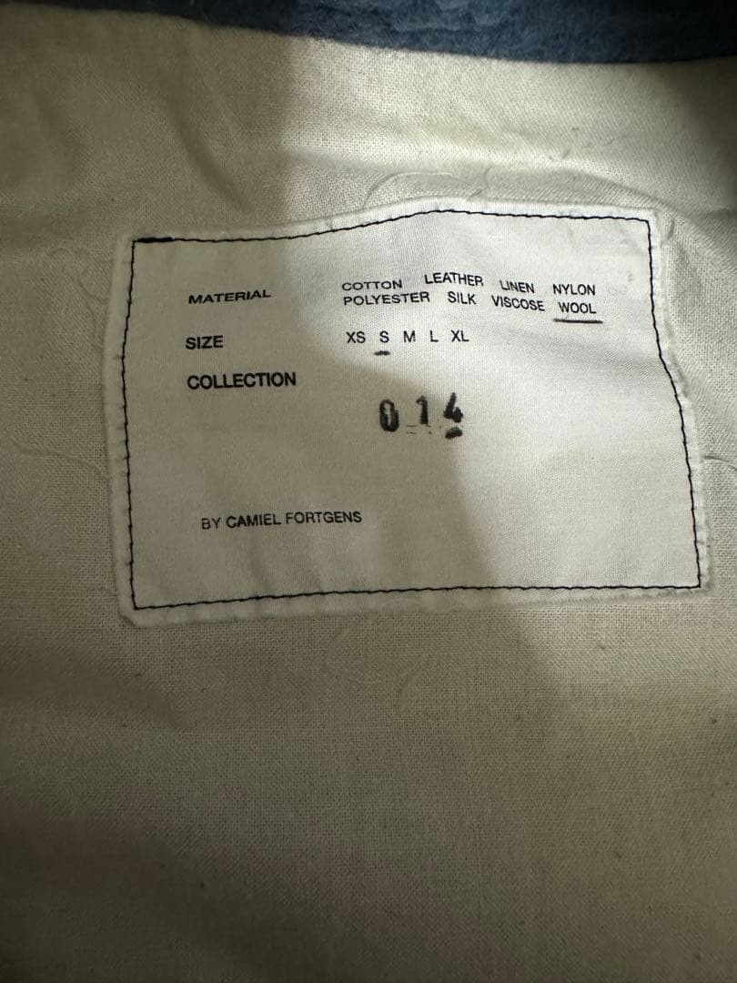 CAMIEL FORTGENS フリース アノラック S ブルー