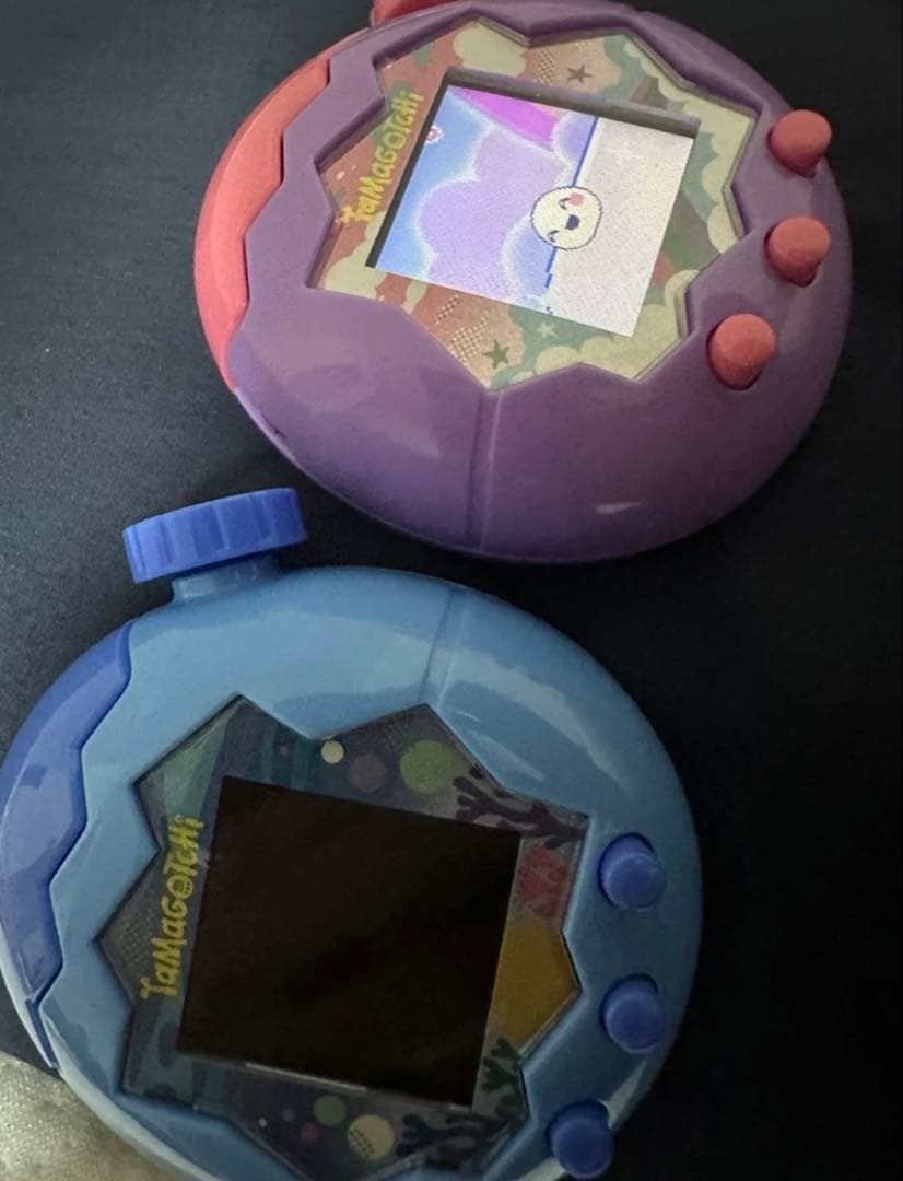 たまごっち　パラダイス 2個セット　ブルー　パープル　ケース付き