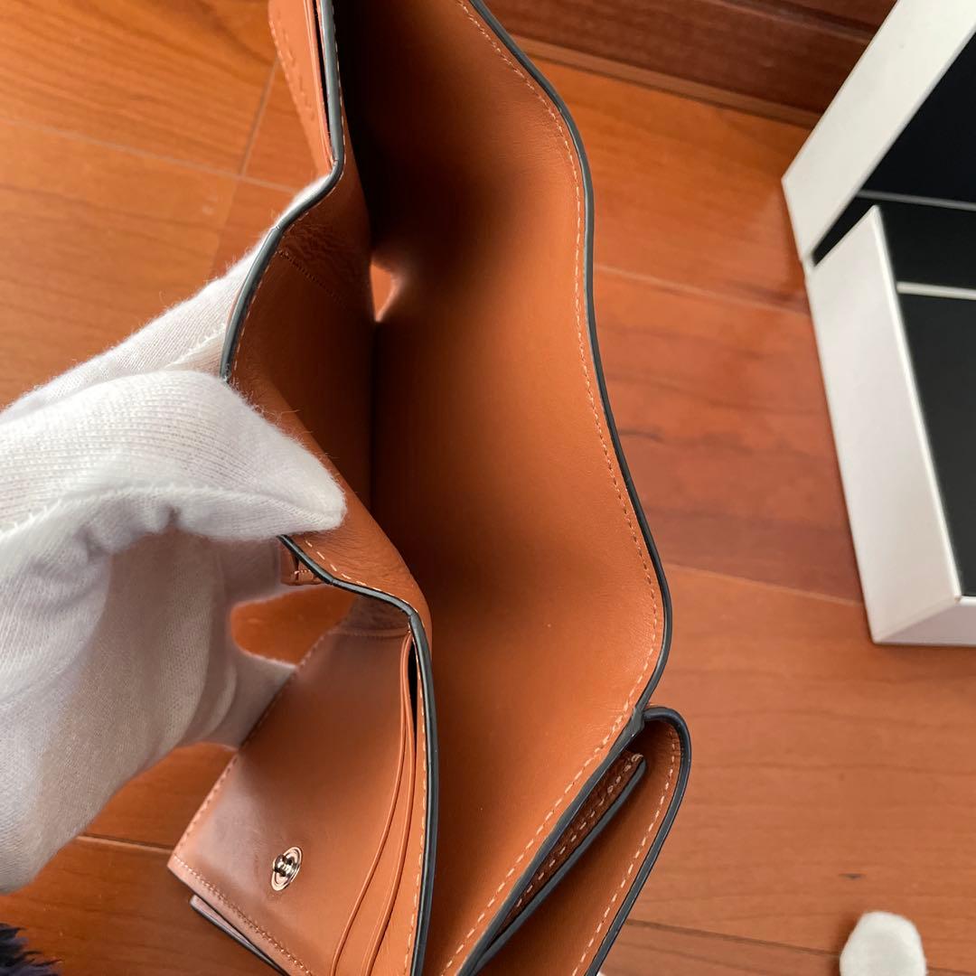LOEWE ロエベ アナグラム トライフォールド 財布 ブラウン　三つ折り財布