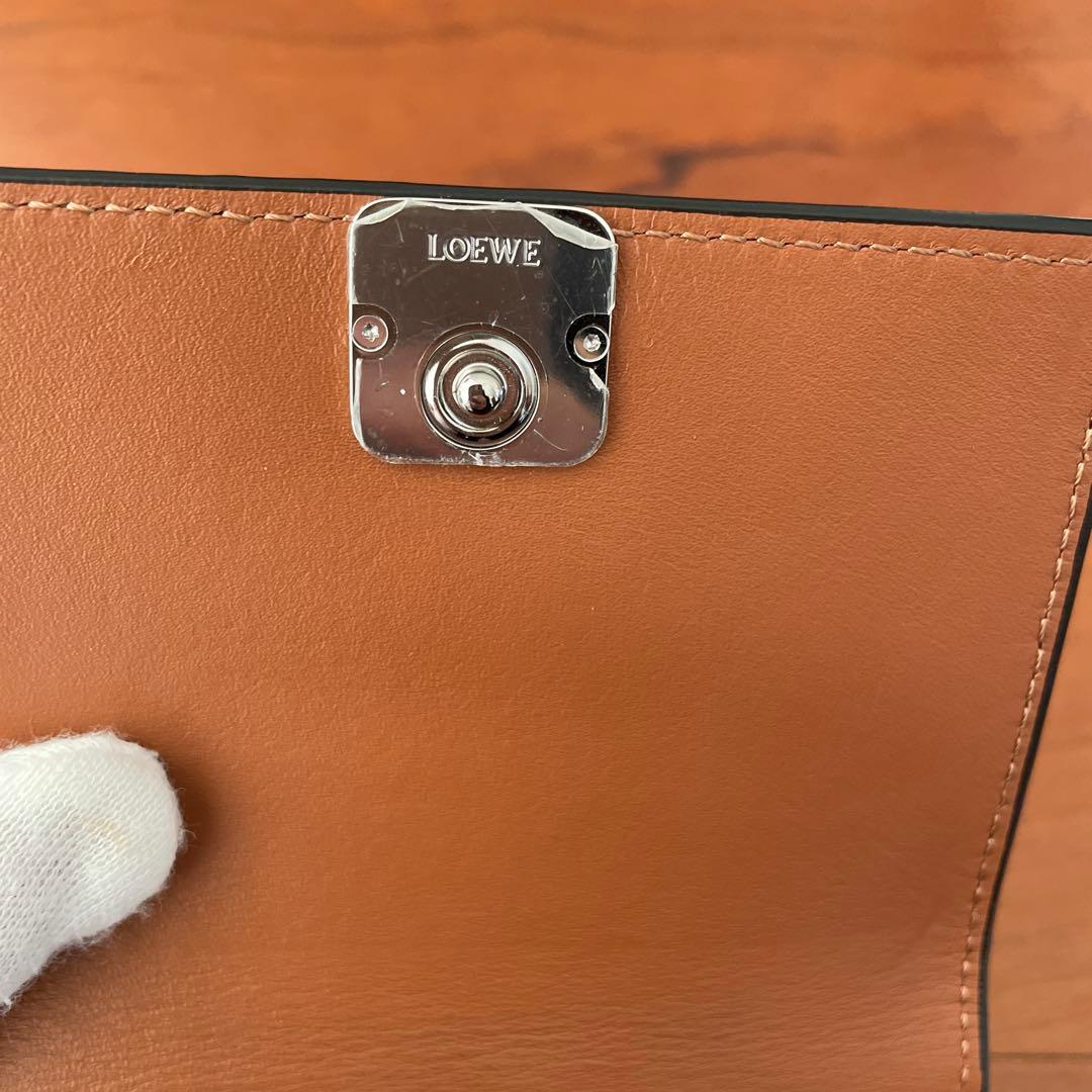 LOEWE ロエベ アナグラム トライフォールド 財布 ブラウン　三つ折り財布