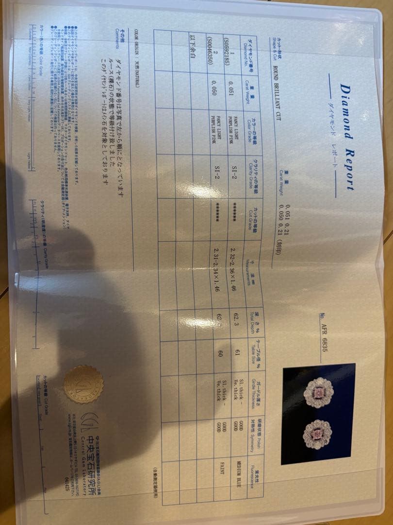 ぐ*う様 ピンクダイヤモンド　フラワー　ピアス