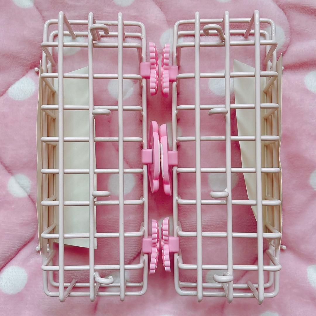 マイメロ 推しをかわいく飾り隊 ワイヤーネット フック付きカゴ マスコットチェア