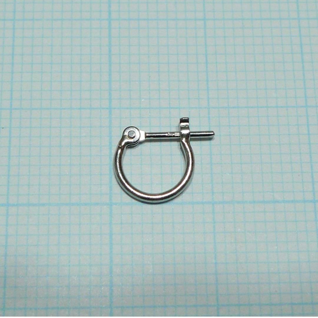 新品 PT900 プラチナ　フープピアス 刻印あり ペア 108　♡