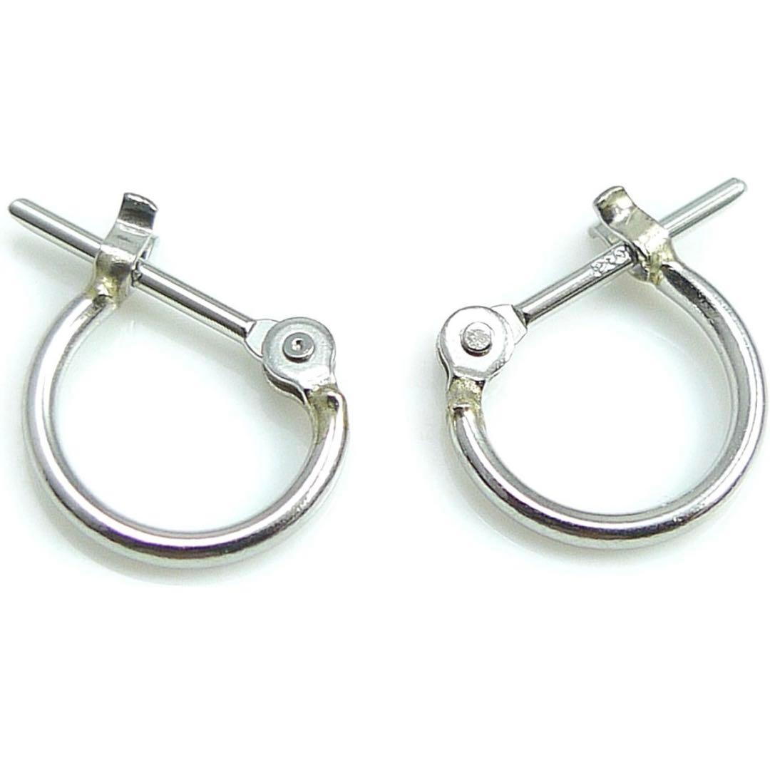 新品 PT900 プラチナ　フープピアス 刻印あり ペア 108　♡