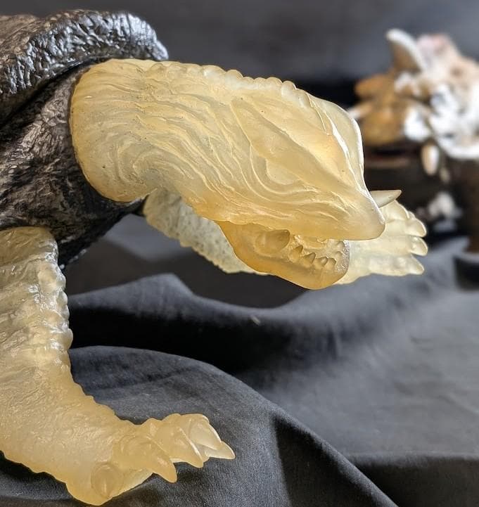 昭和ガメラ（スケスケ）＆ジャイガー（エクスプラス）ソフビフィギュア２体セット