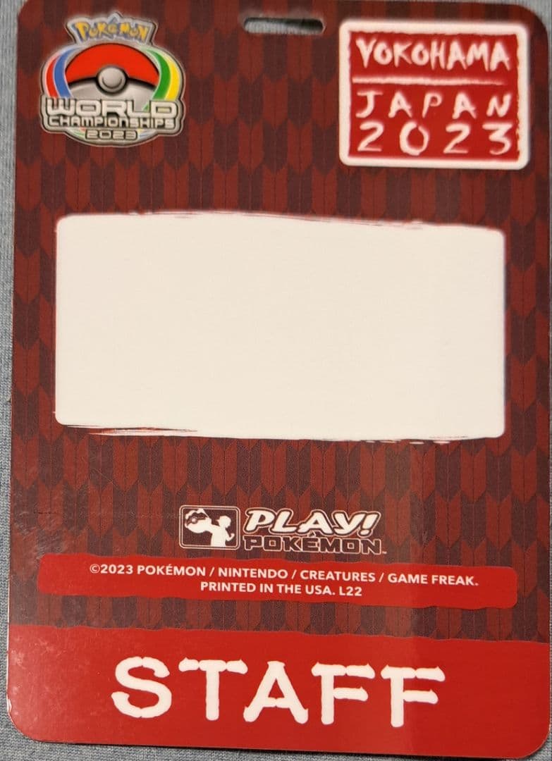 ポケモンwcs2023スタッフバッジ