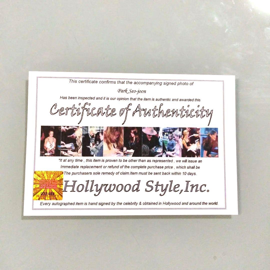 パクソジュン直筆サイン入り2Lサイズ写真…Park Seo-joon…⑤
