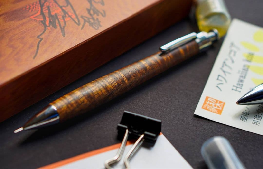 工房楔ハワイアンコアカーリー箱サイン付き