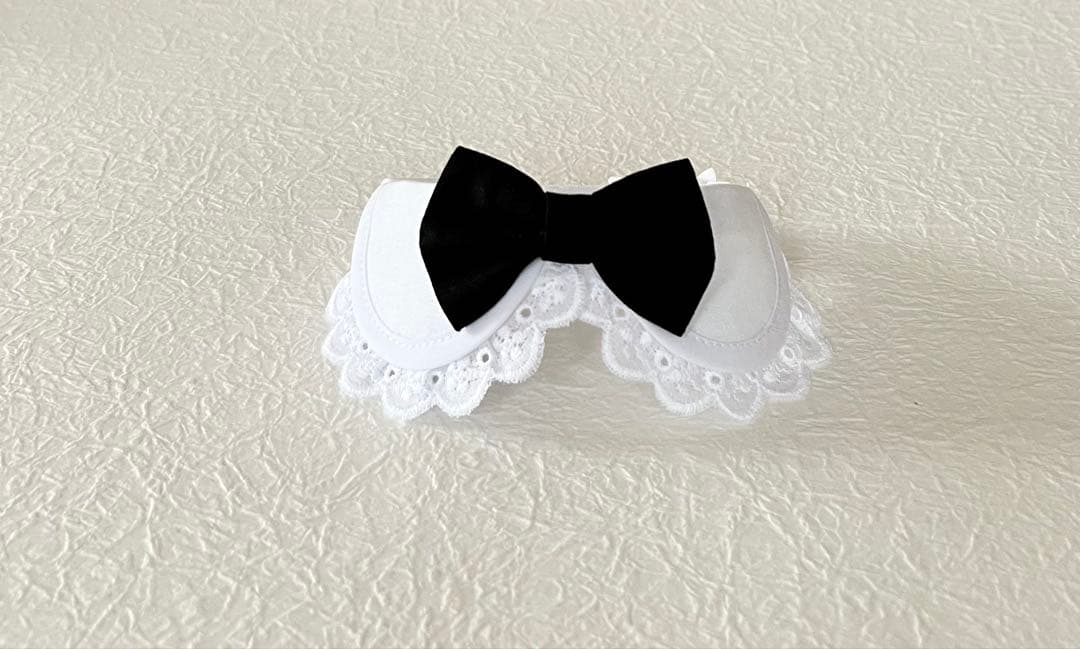 えり付き首輪(ブラウス 黒リボン) Ｎｏ．132-600