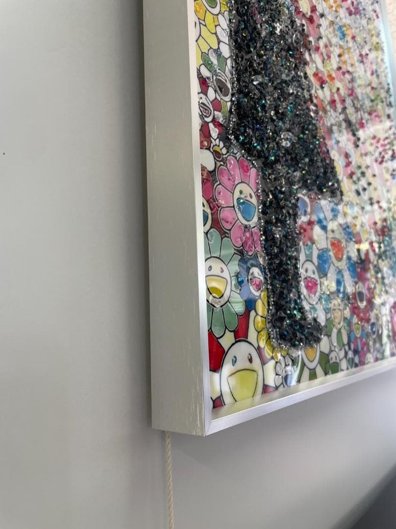 水晶絵 アートパネル バンクシー 風船と少女 壁掛け パネル アート 絵 絵画