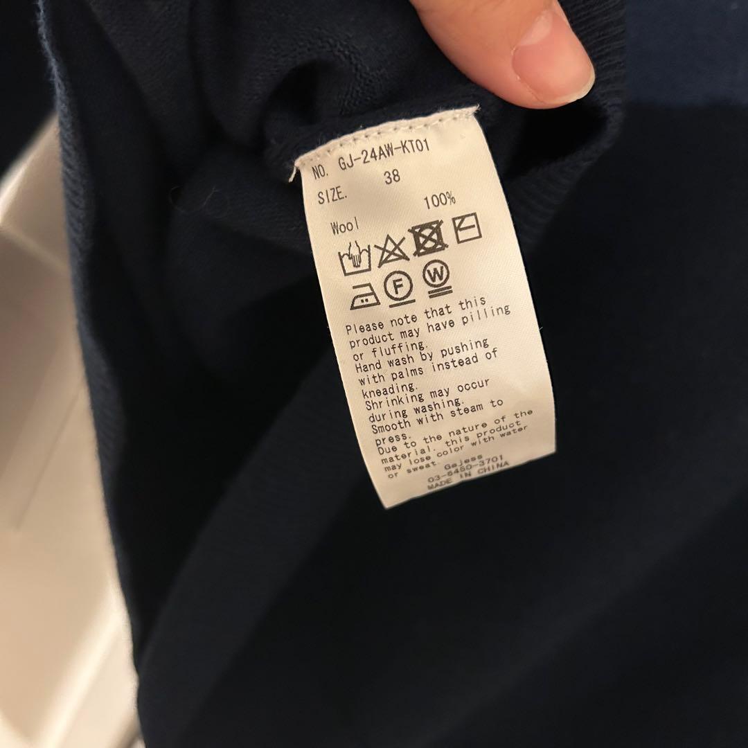 Gajess Kanon logo Polo Knit ネイビー 38