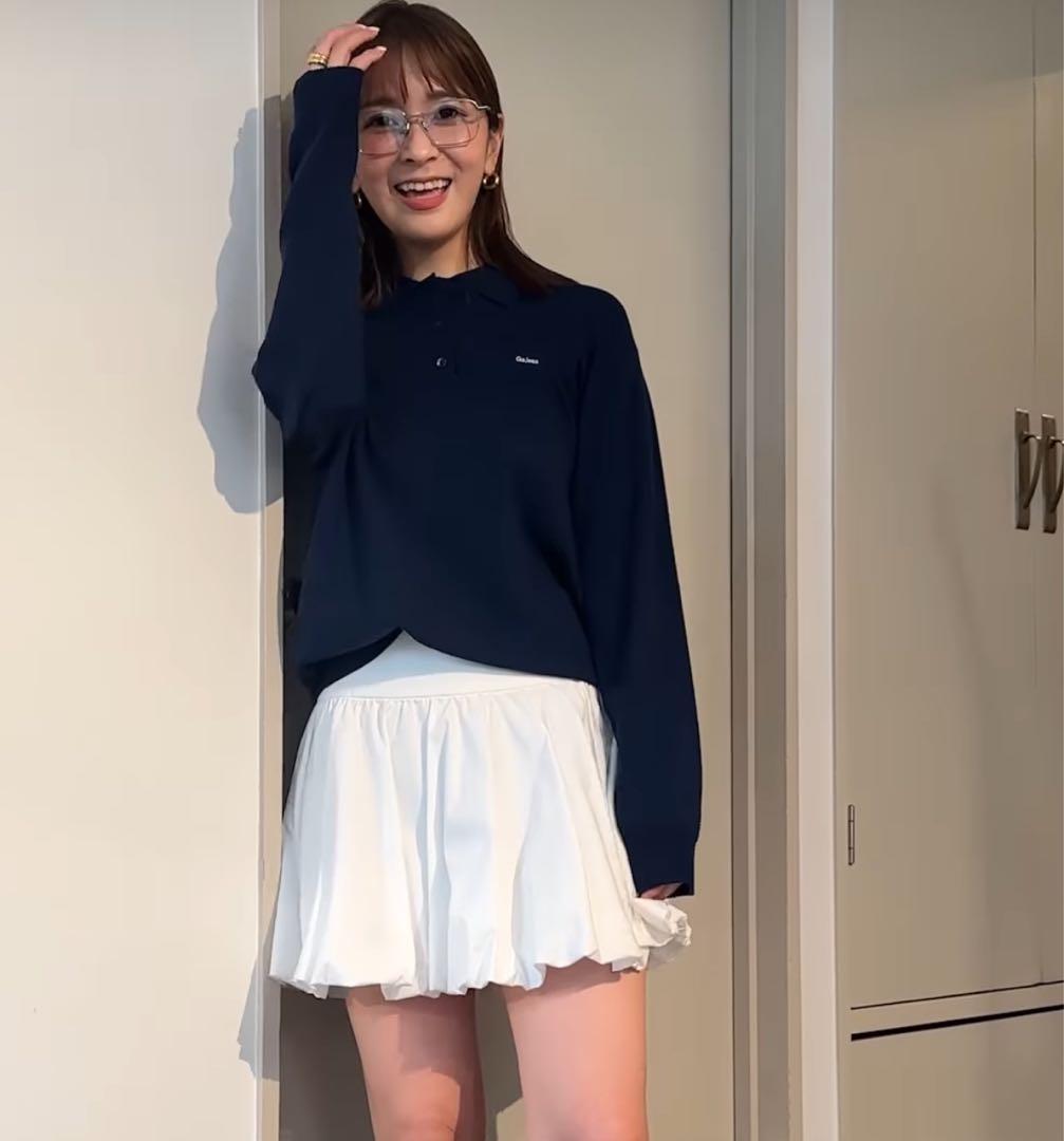 Gajess Kanon logo Polo Knit ネイビー 38