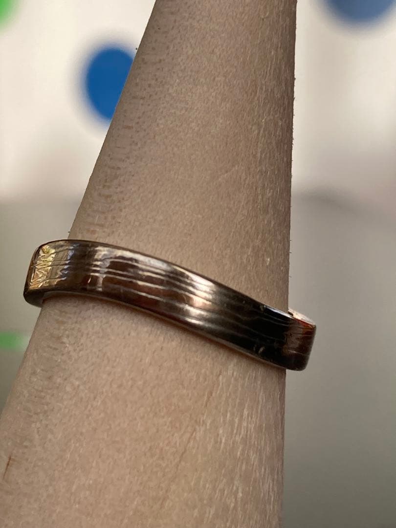 は*認様 【杢目金屋 】K18/SVマリッジリング　結婚指輪　伝統工芸手法　木目