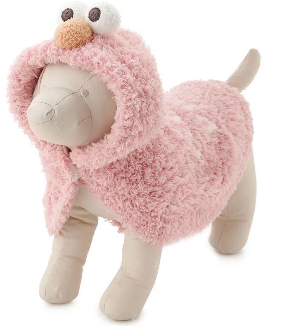 ジェラートピケ 【SESAME STREET】エルモ ケープ　ピンクL