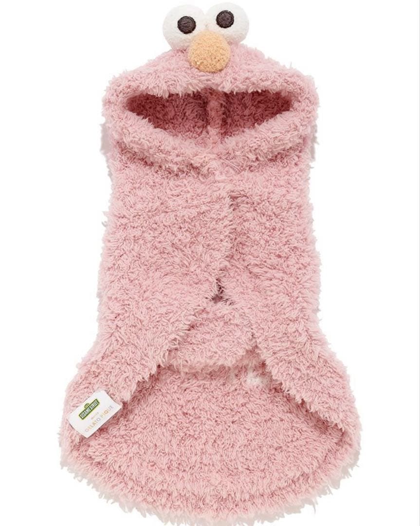 ジェラートピケ 【SESAME STREET】エルモ ケープ　ピンクL