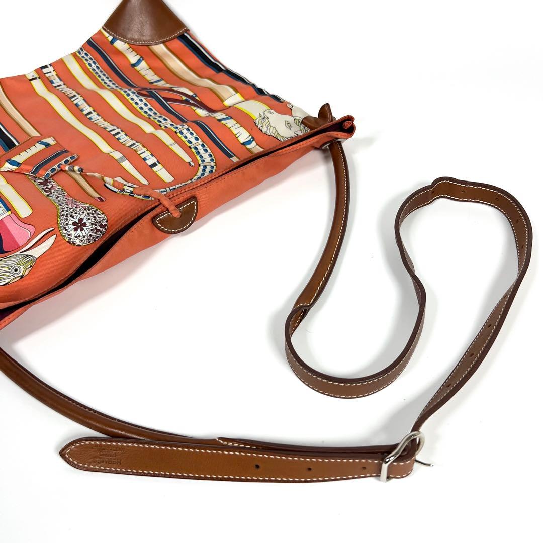 【良品】HERMES（エルメス） ショルダーバッグ シルキーシティPM ステッキ