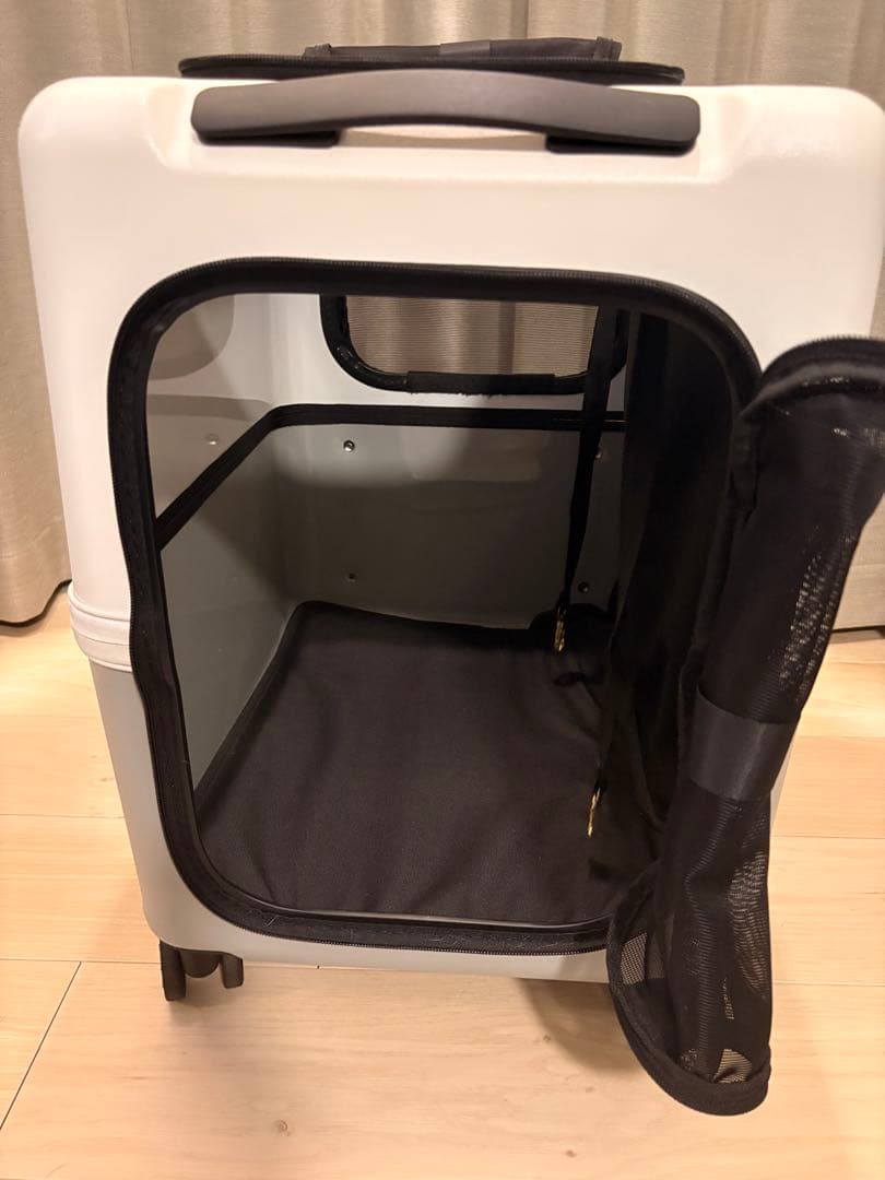 ペットキャリー ico Lサイズ PETICO ペチコ サンドグレー×ホワイト