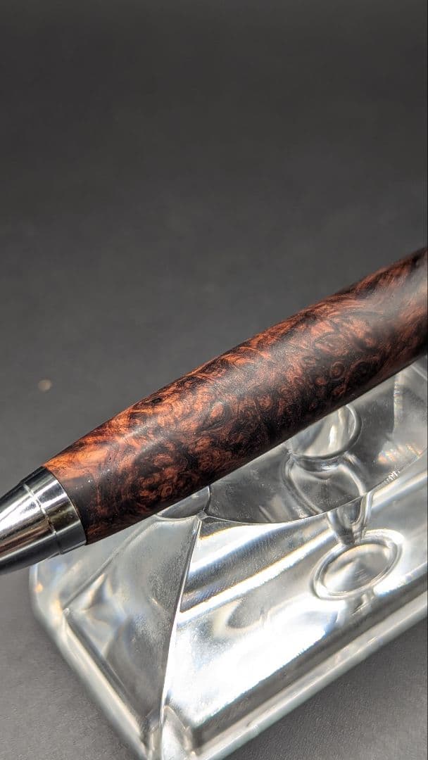 291ペン工房翌檜　特上　ホンジュラスローズウッド　木軸シャーペン　ボールペン