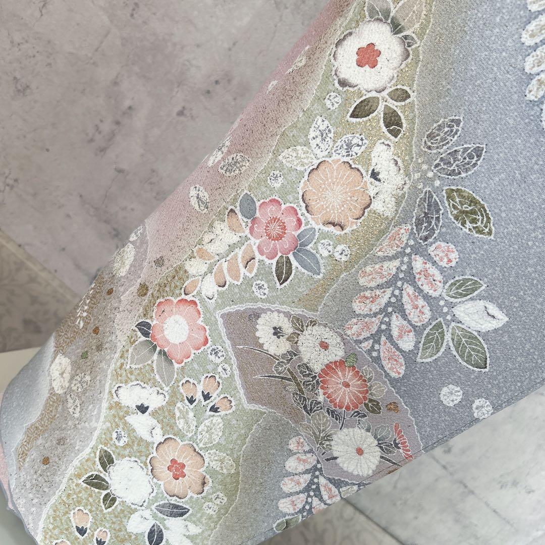 訪問着フルセット　辻ヶ花　着物　正絹　水色　華やか　入学式　卒業式