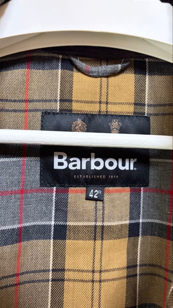 24SS EDIFICE別注 Barbour OS BEDALE グレー 42